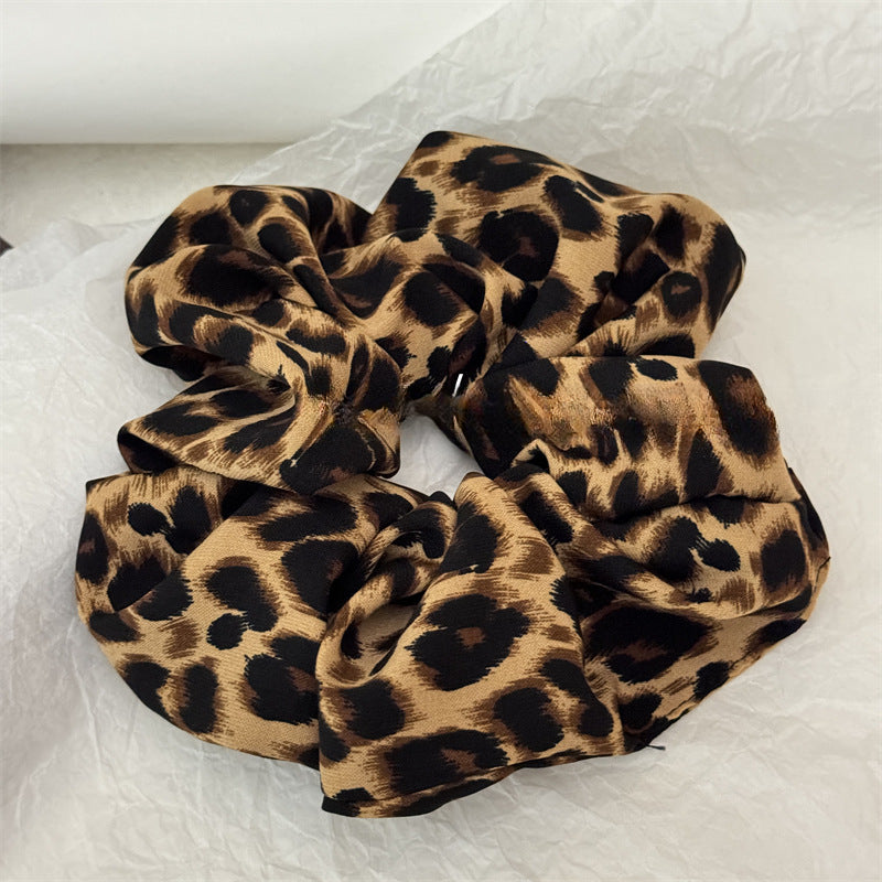 Wholesale Versatile Temperament Leopard Print Large Intestine Retro Elegant Hair Tie